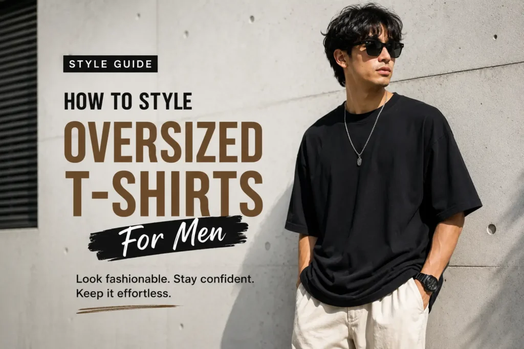 how to style oversized tshirts for men