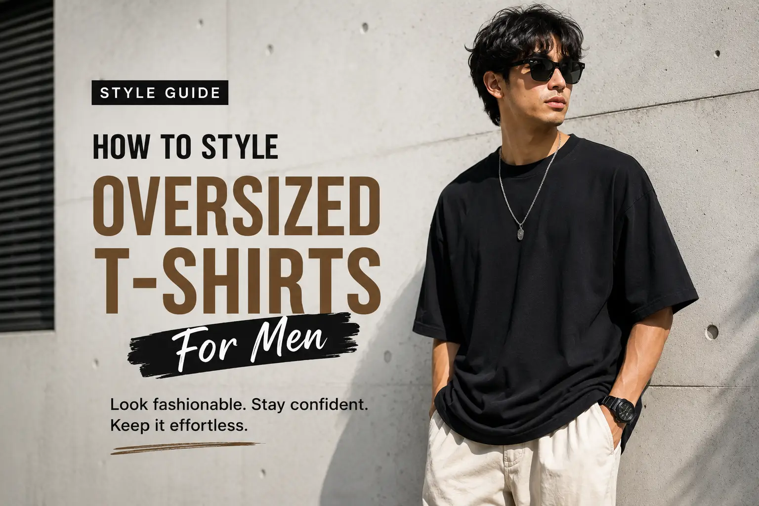 How to Style Oversized T-Shirts for Men: Look Fashionable, Confident, and Effortless