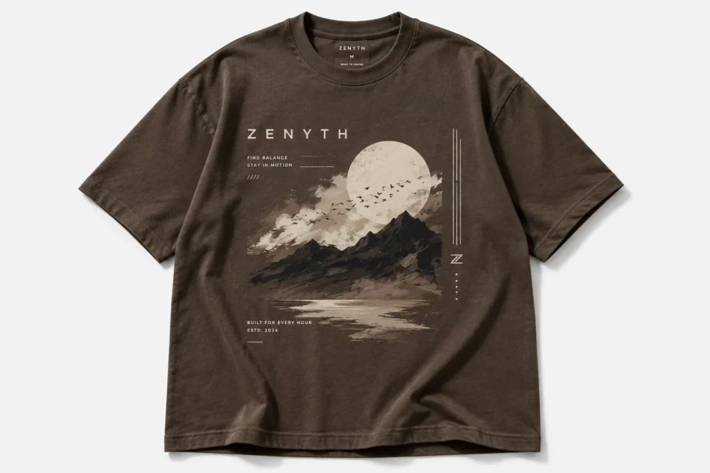 Zenyth brown tshirt